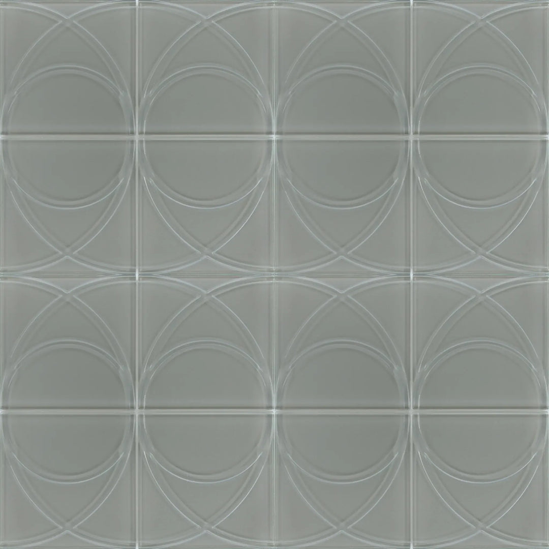 Taupe Swirl 12-in x 12-in Glass Mosaic Wall Tile(1-sq. ft/ Piece)