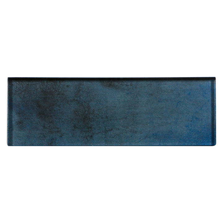 Dark Blue 3-in x 9-in Glass Tile(0.19-sq. ft/ Piece)