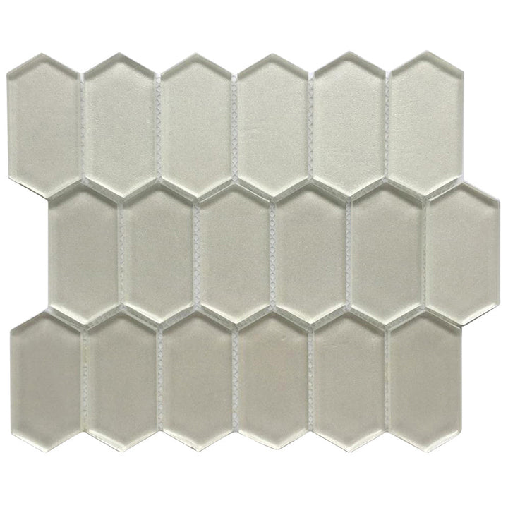 Stretched Hexagon Metallic 10-in x 12-in Glass Mosaic Wall Tile(0.83-sq. ft/ Piece)