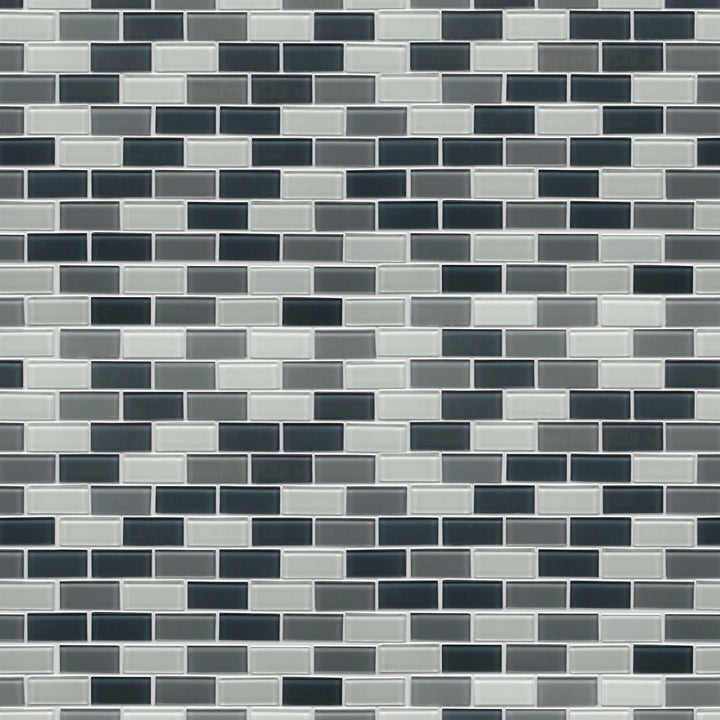 White & Grays 12-in x 11-in Glass Mosaic Wall Tile(0.92-sq. ft/ Piece)