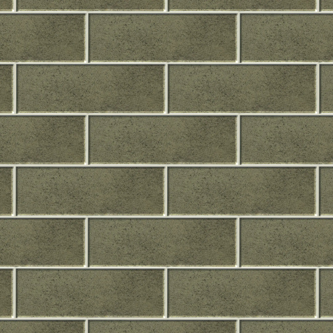 Sample display board of Antique Mirror 4x12 inch Glass Mosaic Tile – showcasing reflective surface and vintage charm