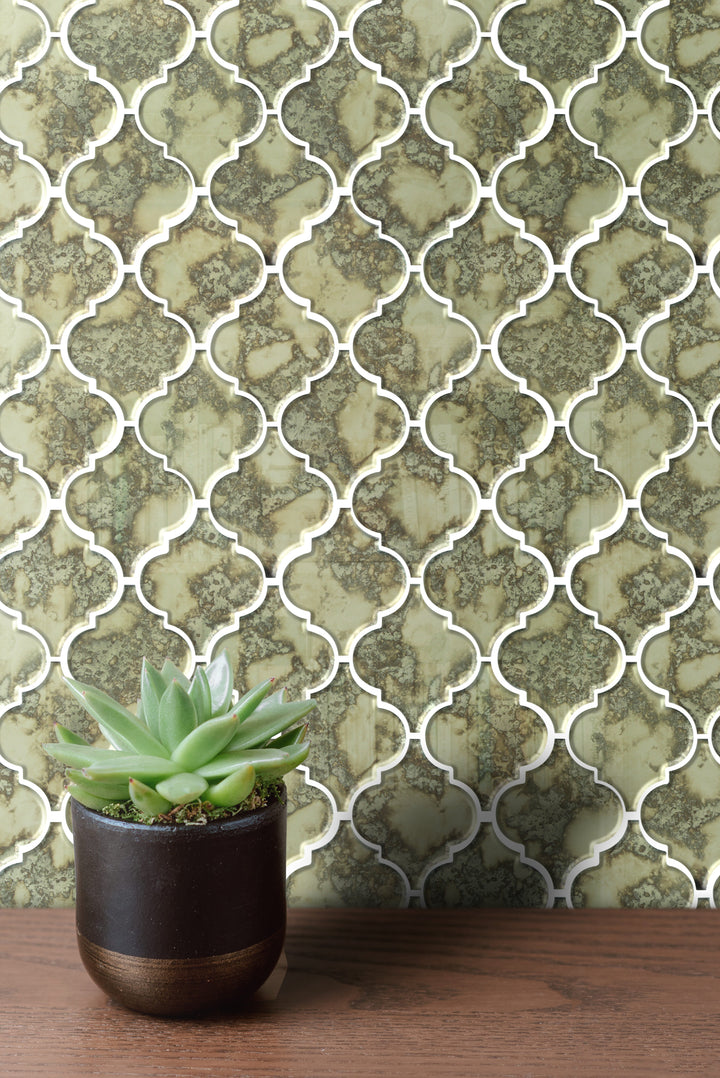 Lantern Antique Mirror Distressed 12-in x 9-in Glass Mosaic Wall Tile(0.75-sq. ft/ Piece)