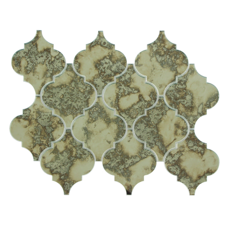 Lantern Antique Mirror Distressed 12-in x 9-in Glass Mosaic Wall Tile(0.75-sq. ft/ Piece)