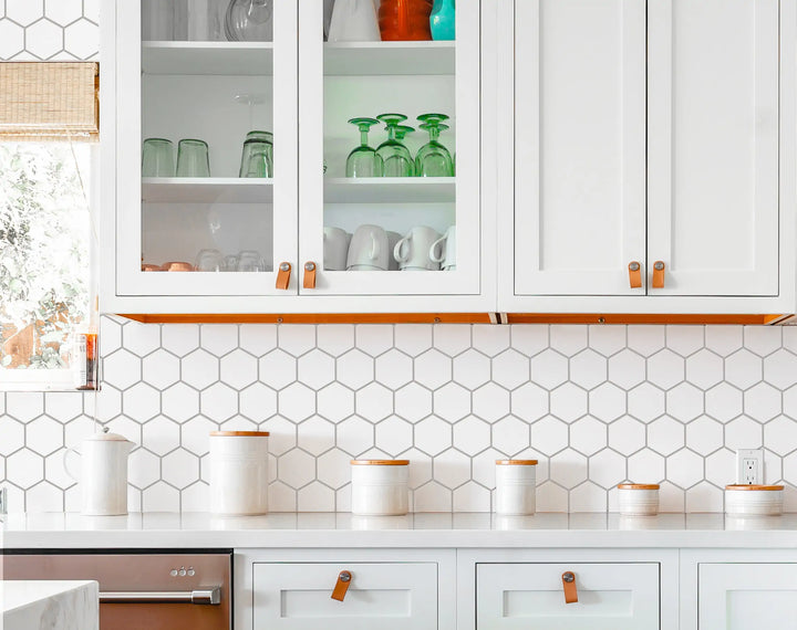 2-in Thassos White Hexagon 12-in x 12-in Polished Marble Mosaic Floor and Wall Tile(1-sq. ft/ Piece)