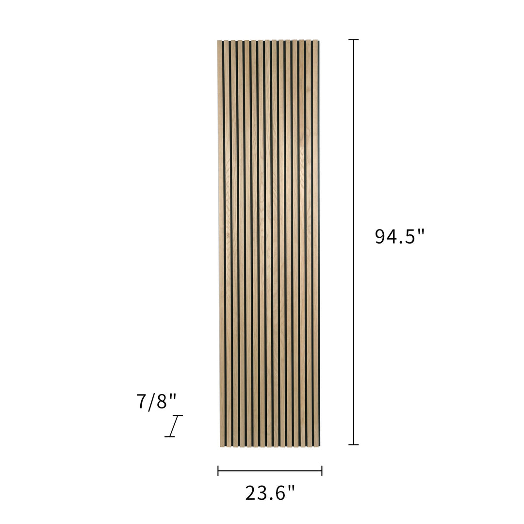 24-in x 94-1/2-in Acoustic Wood Slat Wall Panel - Natural Oak(16-sq. ft/ Piece)