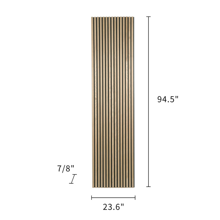 24-in x 94-1/2-in Acoustic Wood Slat Wall Panel - Natural Oak(16-sq. ft/ Piece)