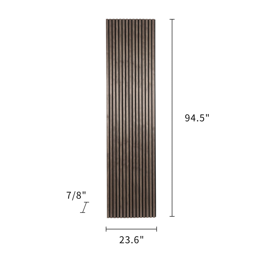 24-in x 94-1/2-in Acoustic Wood Slat Wall Panel - American Walnut(16-sq. ft/ Piece)