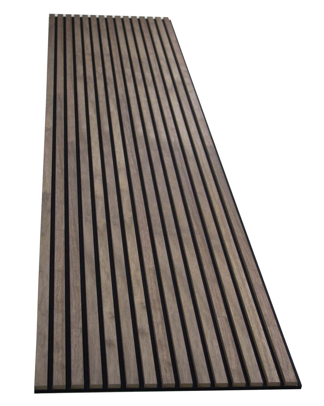 24-in x 94-1/2-in Acoustic Wood Slat Wall Panel - American Walnut(16-sq. ft/ Piece)