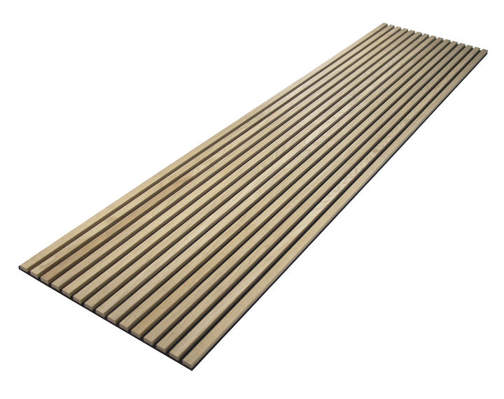 24-in x 94-1/2-in Acoustic Wood Slat Wall Panel - Natural Oak(16-sq. ft/ Piece)