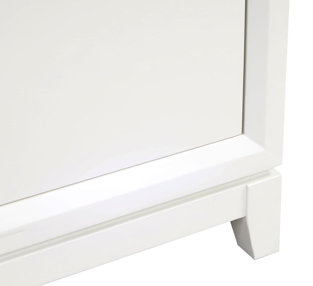 Luton 48" double Vanity With Crystal White Engineered Stone Top