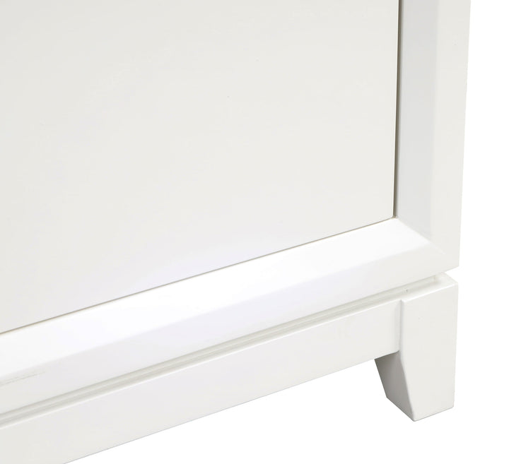 Luton 48" double Vanity With Crystal White Engineered Stone Top