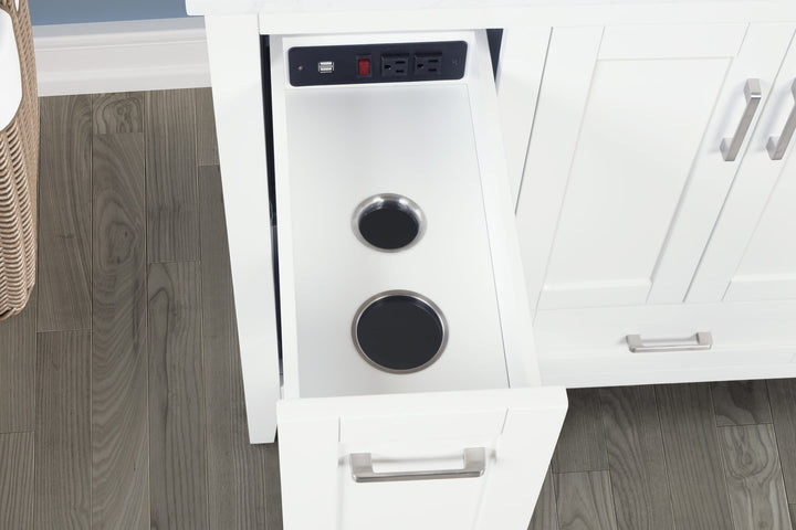 Milford 42" Single Vanity With Carrara Engineered Stone Top