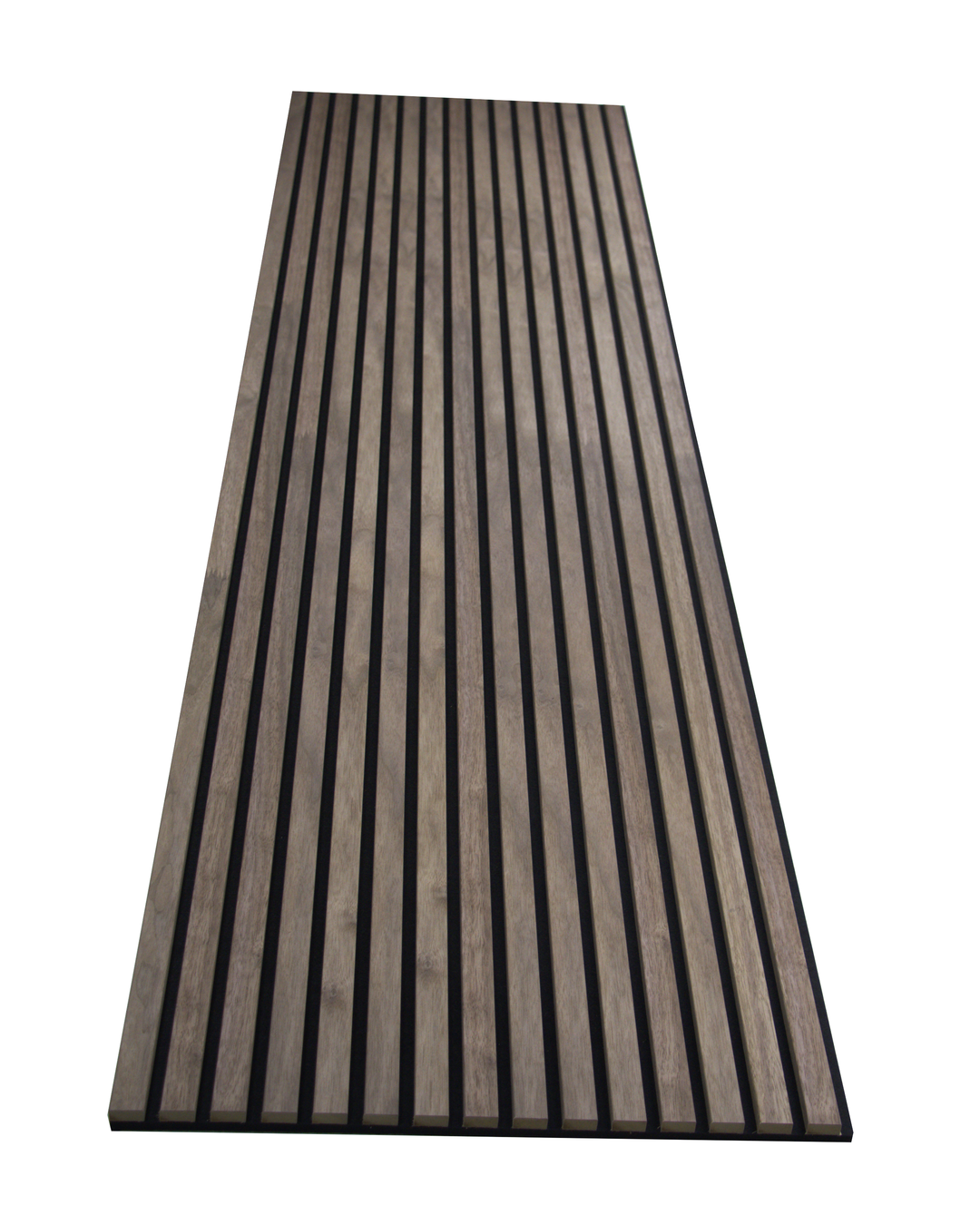 24-in x 94-1/2-in Acoustic Wood Slat Wall Panel - American Walnut(16-sq. ft/ Piece)