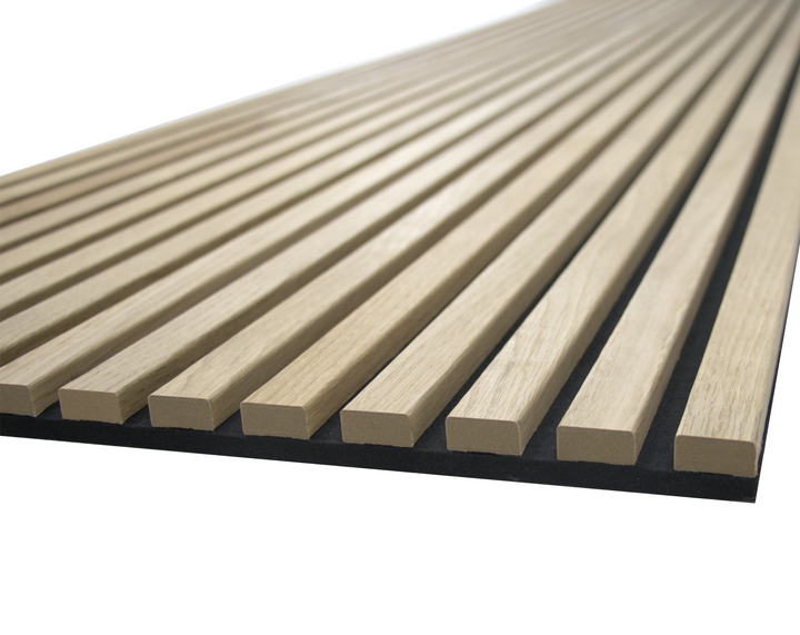 24-in x 94-1/2-in Acoustic Wood Slat Wall Panel - Natural Oak(16-sq. ft/ Piece)