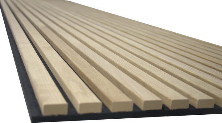 24-in x 94-1/2-in Acoustic Wood Slat Wall Panel - Natural Oak(16-sq. ft/ Piece)