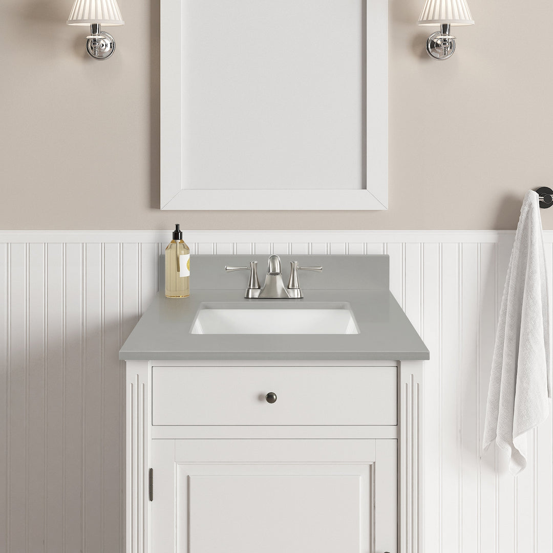 Earth Gray Quartz Vanity Top