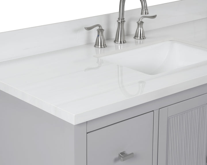Hollister Vanity with Sintered Stone Carrara Top