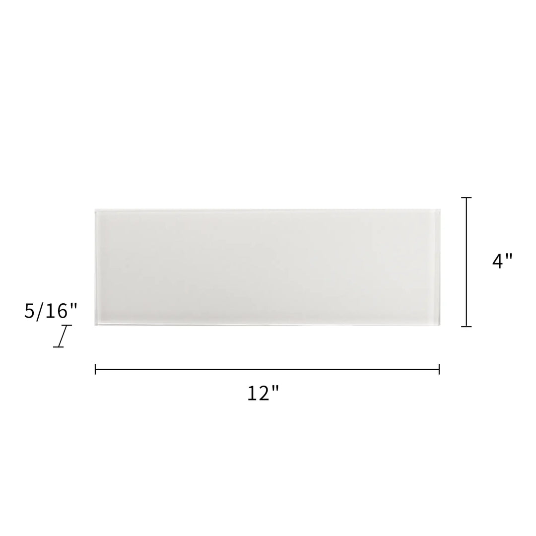 Ice Block Glass Wall Tiles - Sample (Product Shown is Full Size)