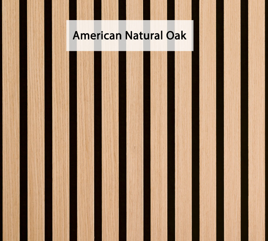 24-in x 94-1/2-in Acoustic Wood Slat Wall Panel - Natural Oak(16-sq. ft/ Piece)