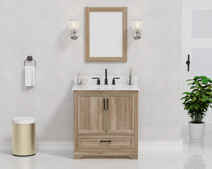 Retford Vanity Family Set with Engineered Marble Top