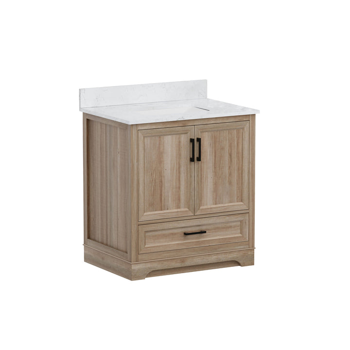 Retford Vanity Family Set with Engineered Marble Top