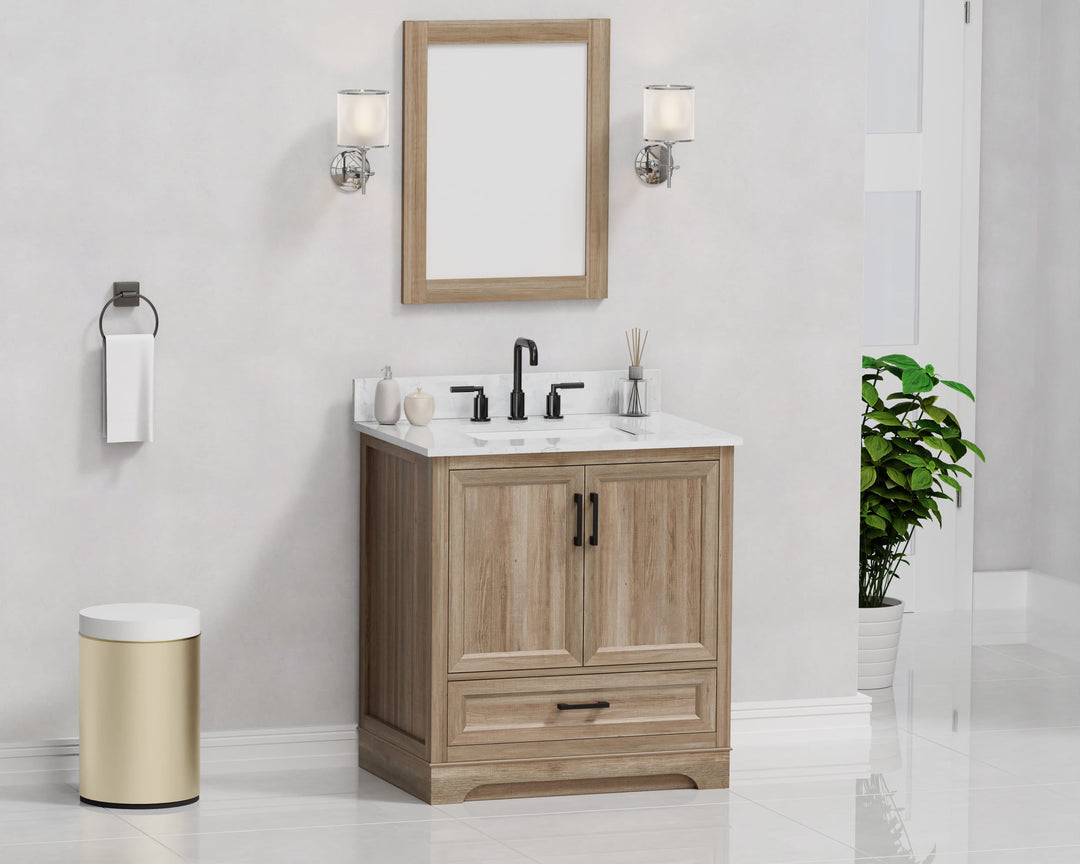 Retford Vanity Family Set with Engineered Marble Top