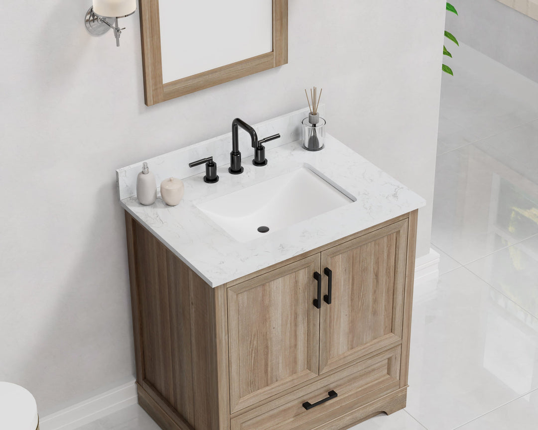 Retford Vanity Family Set with Engineered Marble Top