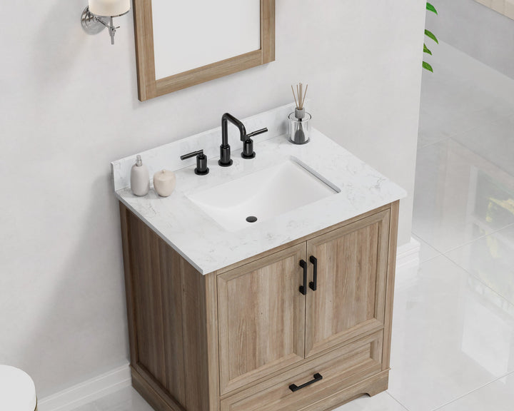 Retford Vanity Family Set with Engineered Marble Top