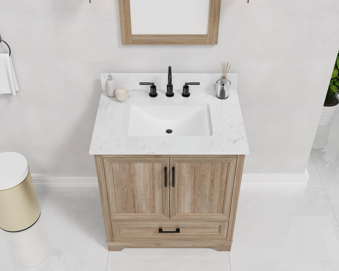 Retford Vanity Family Set with Engineered Marble Top