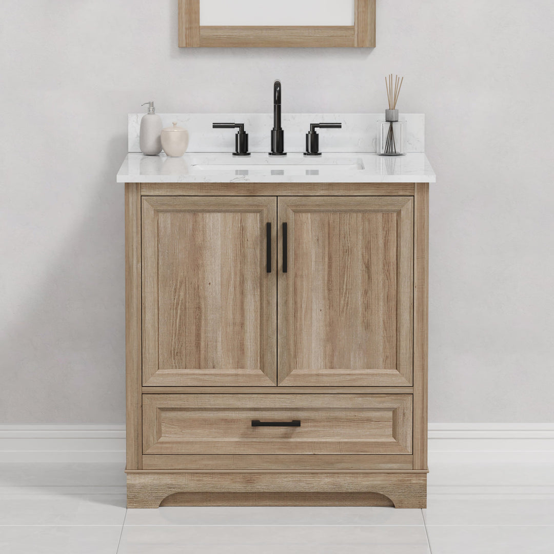 Retford Vanity Family Set with Engineered Marble Top