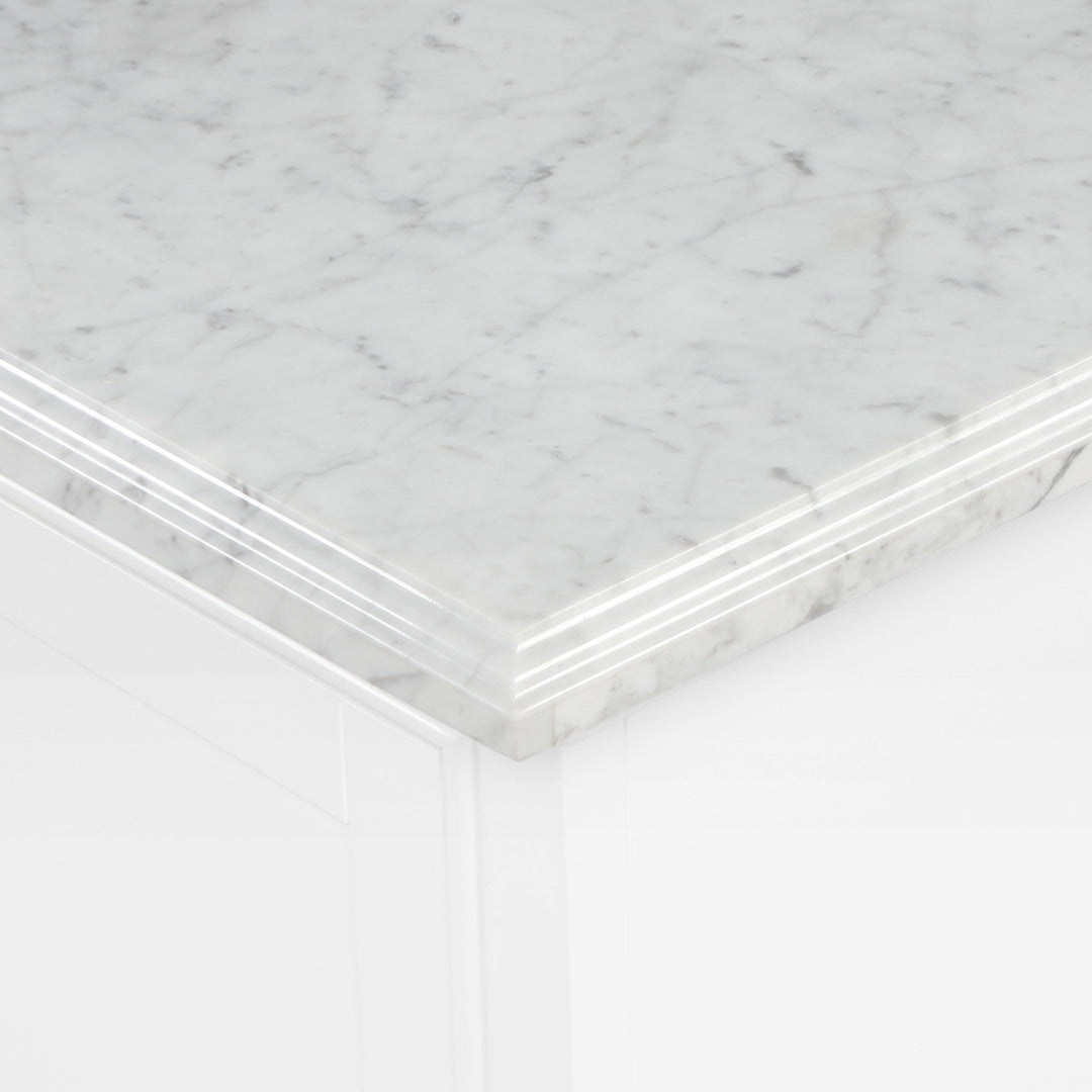 Rhoda Vanity Set with Carrara Marble Top