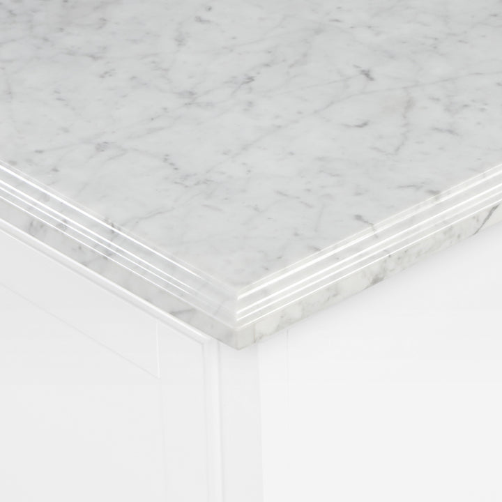 Rhoda Vanity Set with Carrara Marble Top