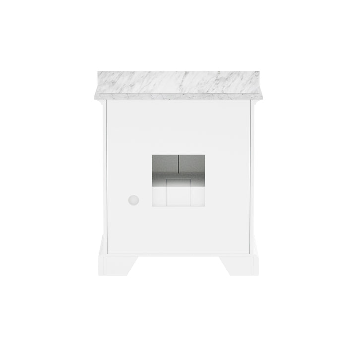 Rhoda Vanity Set with Carrara Marble Top