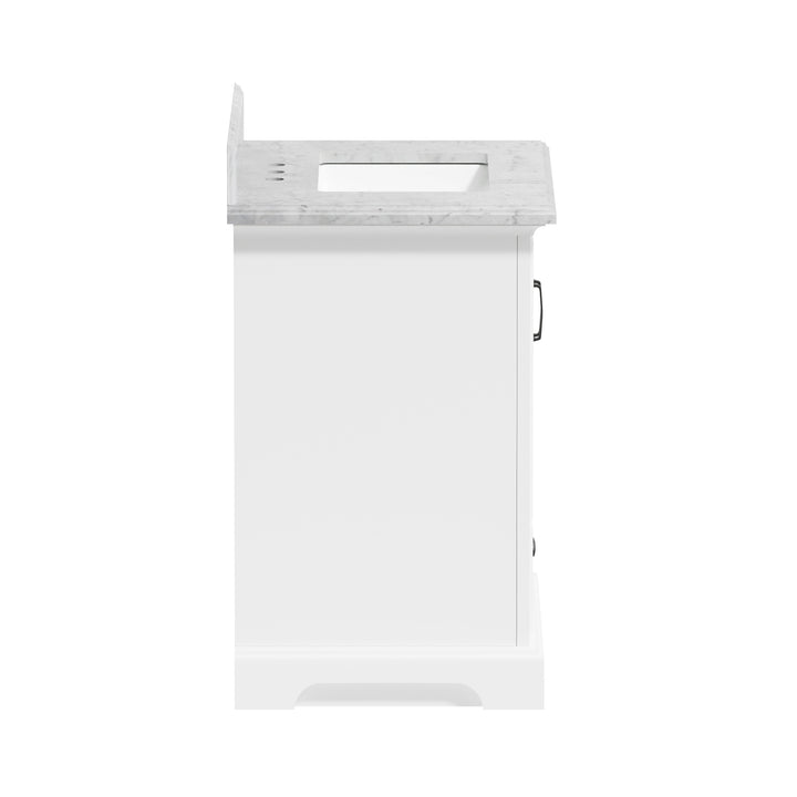 Rhoda Vanity Set with Carrara Marble Top