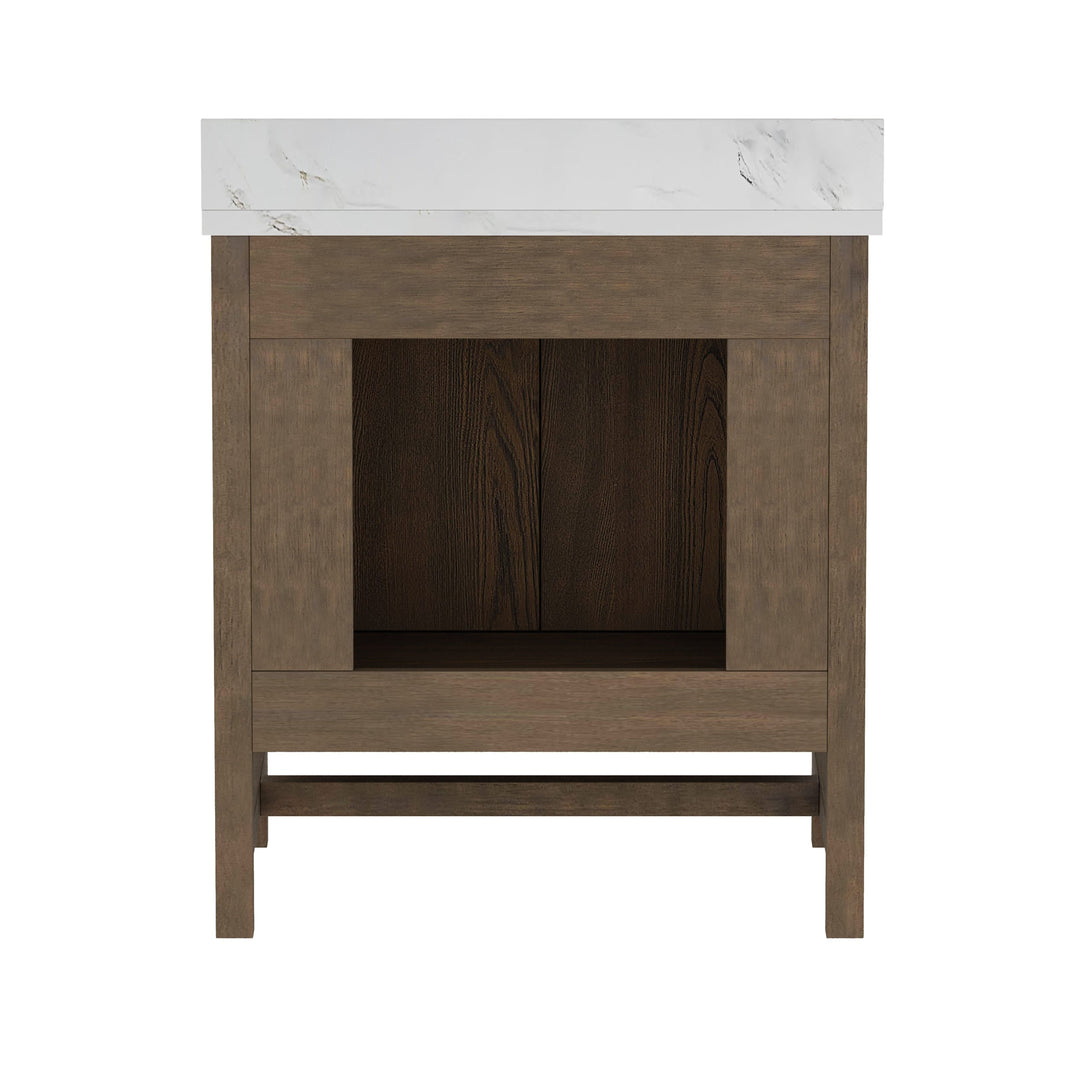 Solon Vanity Family Set with Calacatta Sintered Stone Top