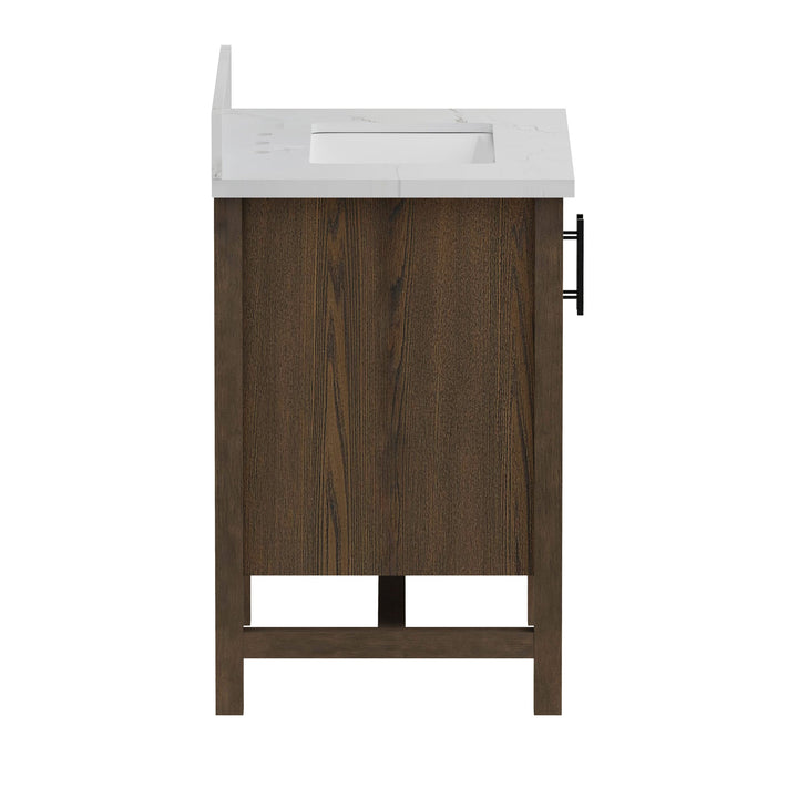 Solon Vanity Family Set with Calacatta Sintered Stone Top