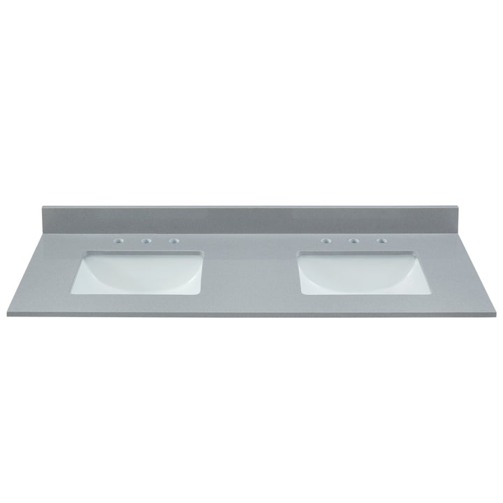 Soft Gray Engineered Marble Vanity Top