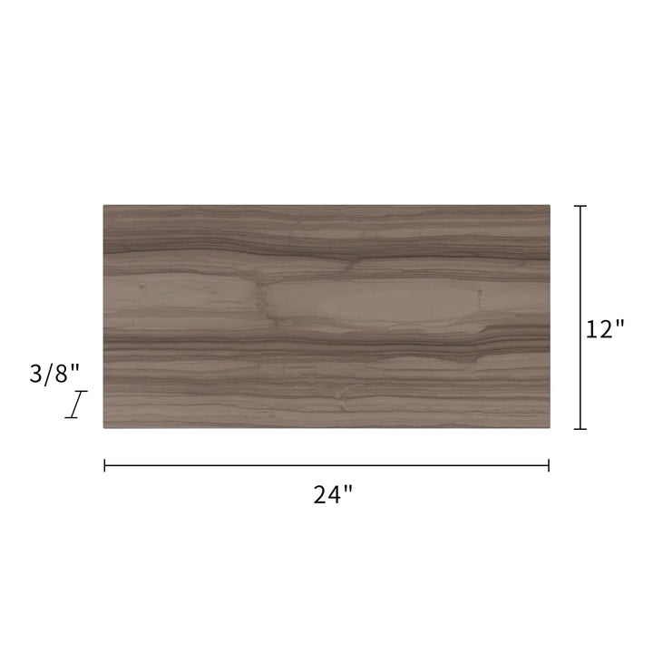 Athens Gray 12-in x 24-in Marble Floor and Wall Tiles(2-sq. ft/ Piece)