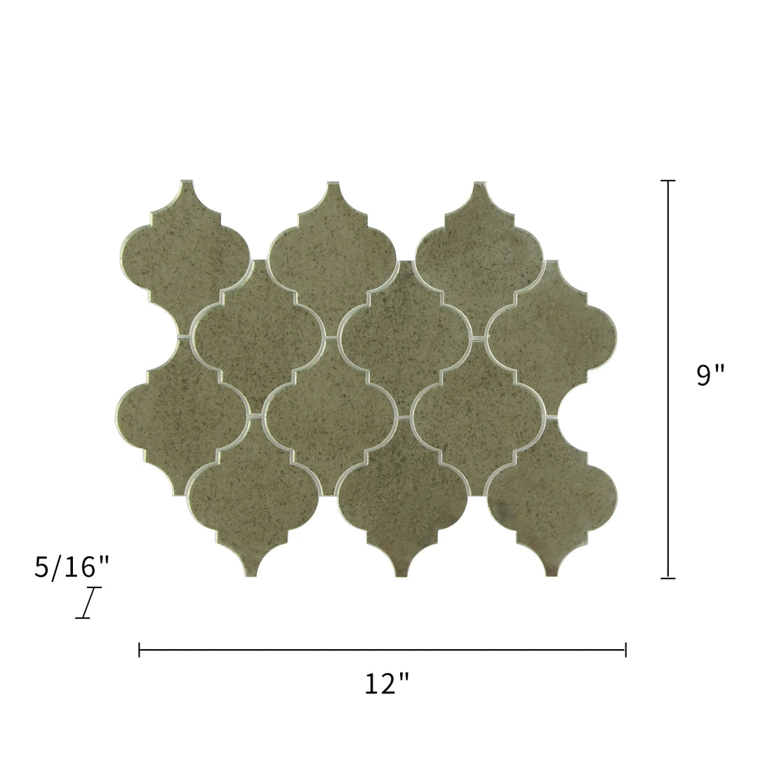 Lantern Antique Mirror Glass Mosaic Wall Tile - Sample (Product Shown is Full Size)