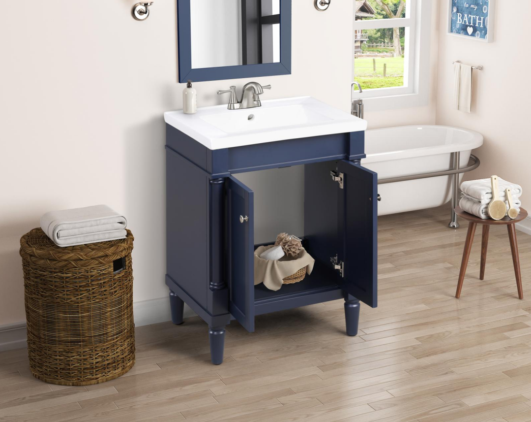 Torino 24" Bathroom Vanity in Navy Blue