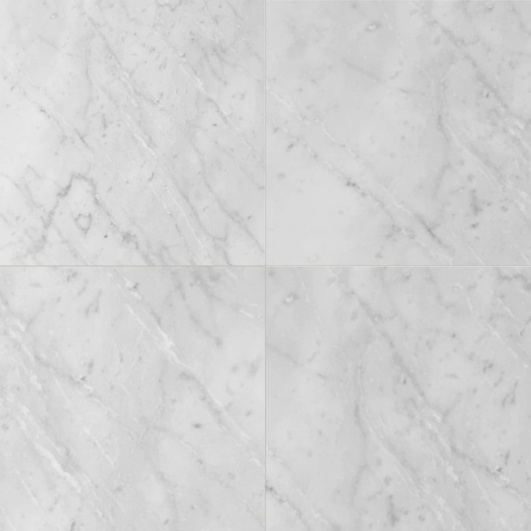 Carrara White 12-in x 12-in Polished Marble Floor and Wall Tiles(1-sq. ft/ Piece)