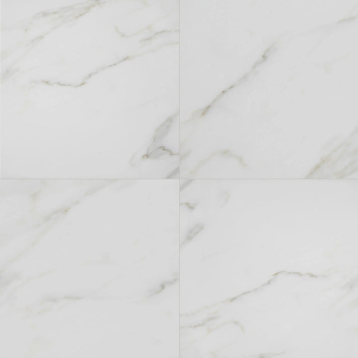 Calacatta 12-in x 12-in Polished Marble Floor and Wall Tile(1-sq. ft/ Piece)