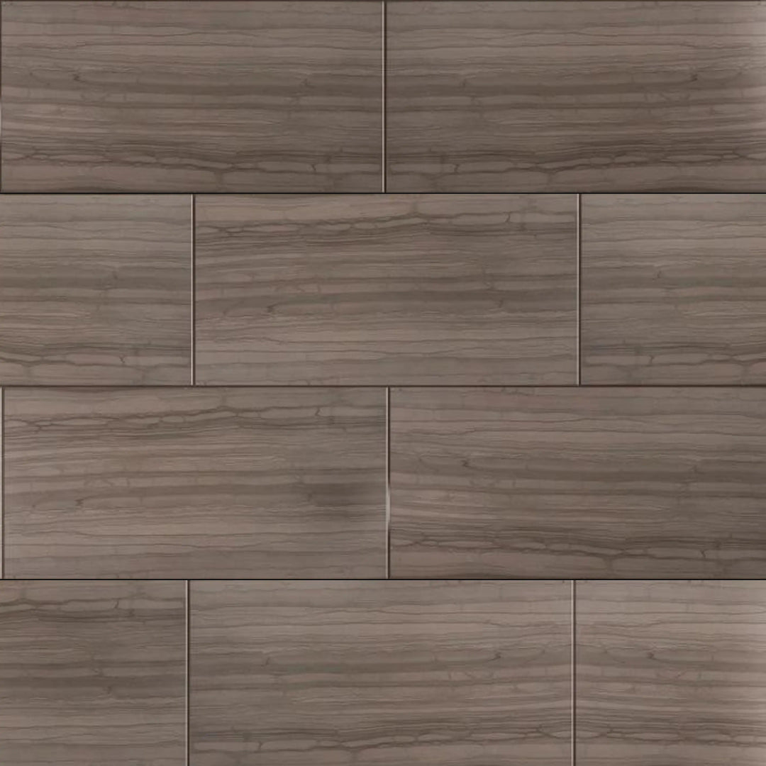Athens Gray 12-in x 24-in Marble Floor and Wall Tiles(2-sq. ft/ Piece)