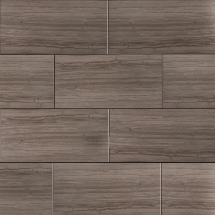 Athens Gray 12-in x 24-in Marble Floor and Wall Tiles(2-sq. ft/ Piece)