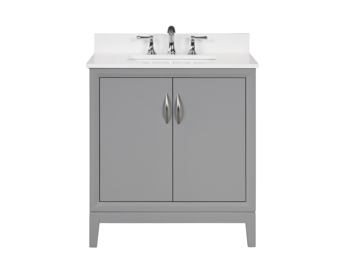 Luton Vanity with Snow White Quartz Top